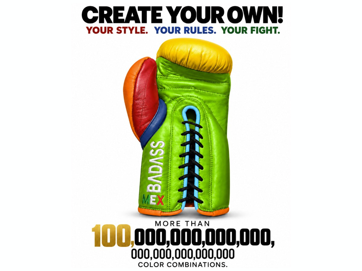 Create your own BADASS custom gloves - more than 100 octillion color combinations